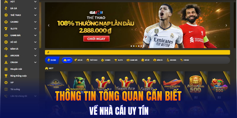 Thông tin tổng quan cần biết về nhà cái uy tín